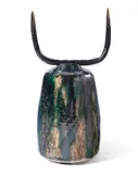 Zizipho Poswa, uMyeni VIII Miniature (Groom), 2021, glazed stoneware and bronze