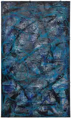 Ryan Cosbert, Courantyne, 2022, acrylic, enamel, oilstick and sand on canvas