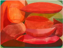 Sebastian Black, Untitled (Poppy Red), 2013, oil on linen