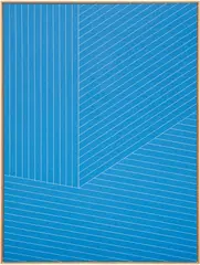Isaac Brest, Barn Find, 2014, painter's tape on sheetrock, in artist's frame