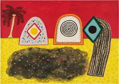 Alan Davie, Monument to the Caribs No 10, gouache on paper