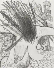 Carroll Dunham, Untitled, pencil on paper