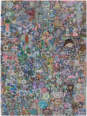 Karen Barbour, The Earth has a Vicious Mind, 2022, acrylic and paper collage on paper