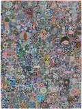Karen Barbour, The Earth has a Vicious Mind, 2022, acrylic and paper collage on paper