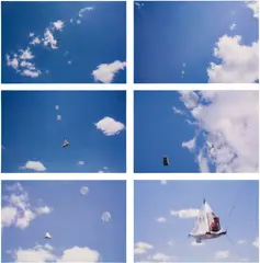 Tomás Saraceno, Untitled, 2009, chromogenic print mounted to Diasec, in 6 parts