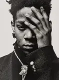 Jerome Schlomoff, Jean-Michel Basquiat (une main), 1988, gelatin silver print