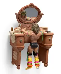 Danny McDonald, Wrestling With Reflection, 2015, Ultimate Warrior action figure and dollhouse vanity