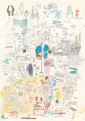 Jean-Michel Basquiat, Untitled, 1985-1986, oilstick and crayon on paper