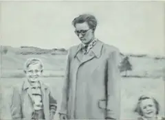 Gerhard Richter, Mann mit zwei Kindern, 1966, oil on canvas