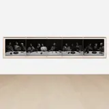 Hiroshi Sugimoto, The Last Supper, 1999, gelatin silver print mounted on panel, in artist’s frames, in 5 parts