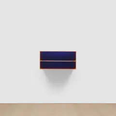 Donald Judd, Untitled, 1981, copper and blue Plexiglas