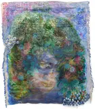 Firelei Báez, Daughter of Revolutions, 2014, gouache, acrylic polymer, ink and cotton on paper and canvas