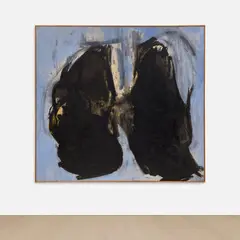 Robert Motherwell, A Sculptor's Picture, with Blue, 1958, oil and Magna on canvas