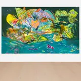 Jadé Fadojutimi, Untitled, 2022, acrylic, oil and oil pastel on canvas