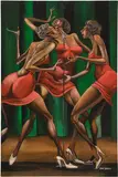 Ernie Barnes, Singin’ Sistahs, 1979, acrylic on canvas