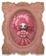 Mark Ryden, Pinkie (#154), 2020, oil on panel, in artist's frame