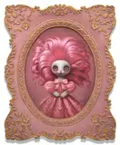 Mark Ryden, Pinkie (#154), 2020, oil on panel, in artist's frame