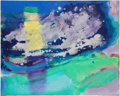 Paper Moon by Emily Mason, 1993, oil on canvas, sold Nov 2025