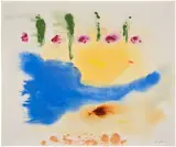 Untitled by Helen Frankenthaler, 1997, acrylic on paper, sold Nov 2025