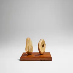 Barbara Hepworth, Two Forms (Orkney), 1967, polished bronze