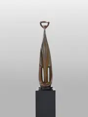 Alexander Archipenko, Dignity, 1961, polychromed bronze