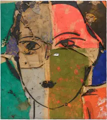 Manolo Valdés, Alice, 2003, oil on burlap