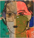 Manolo Valdés, Alice, 2003, oil on burlap