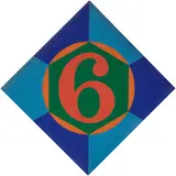 Robert Indiana, Small Diamond Hexagon 6, 1966, oil on canvas