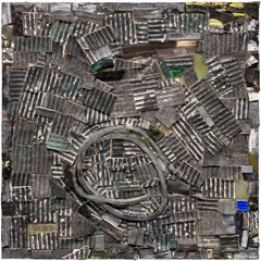 Jack Whitten, Compressed Space I, 2015, acrylic on plywood
