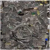Jack Whitten, Compressed Space I, 2015, acrylic on plywood