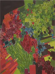 Sporadic Spring by Lynne Mapp Drexler, 1963, oil on canvas, offered Nov 2025