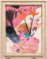 Julian Schnabel, Monjas al Ajillo Nr. 1, 1993, mixed media on paper mounted to canvas, in artist's frame