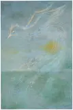 Alice Rahon, Vuelo del Quetzal, 1960, oil and sand on canvas