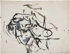 Franz Kline, '47 Series #9, 1947, watercolor on paper