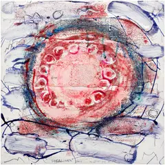 Joan Snyder, Healing My Mother, 2005-2006, acrylic, glitter and pencil on wood panel