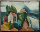 Maurice de Vlaminck, La Maison au bord de la Seine, 1913, oil on canvas