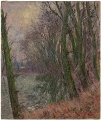 Gustave Loiseau, La mare en hiver, 1916, oil on canvas