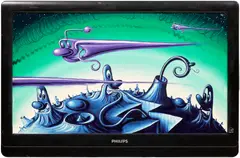 PHILIPS TIME TO GO by Kenny Scharf, 2022, oil on Philips flat screen TV, sold Nov 2025