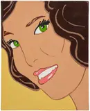 Marjorie Strider, Girl with Green Eyes, 2010, acrylic on canvas