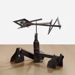 Mark di Suvero, Apache, 1976–1977, welded steel, in 2 parts