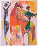 Marino Marini, Marino from Shakespeare I, 1977, tempera over aquatint on paper