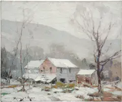 Chauncey Foster Ryder, Old Mill in Austerlitz, New York, oil on canvas