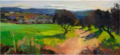 Ramón Vilanova, Mañana radiante de primavera, oil on canvas
