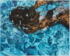 Calida Rawles, Little Swimmer, 2016, acrylic on canvas