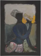 Community Concern: Royal Blue by Reggie Burrows Hodges, 2021, acrylic and pastel on linen, sold Nov 2025