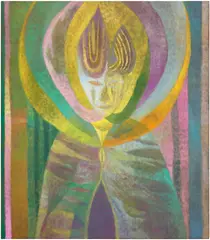 Maja Ruznic, The Great Sadness (Mother Yellow), 2022, oil on linen