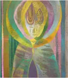 Maja Ruznic, The Great Sadness (Mother Yellow), 2022, oil on linen