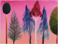 Nicolas Party, Trees, 2020, watercolor on paper