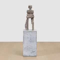 the great by Ugo Rondinone, 2013, bluestone, granite and steel on artist's concrete plinth, sold Nov 2025