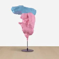 Franz West, Urs, 2010, papier mâché, epoxy resin, synthetic enamel and stainless steel